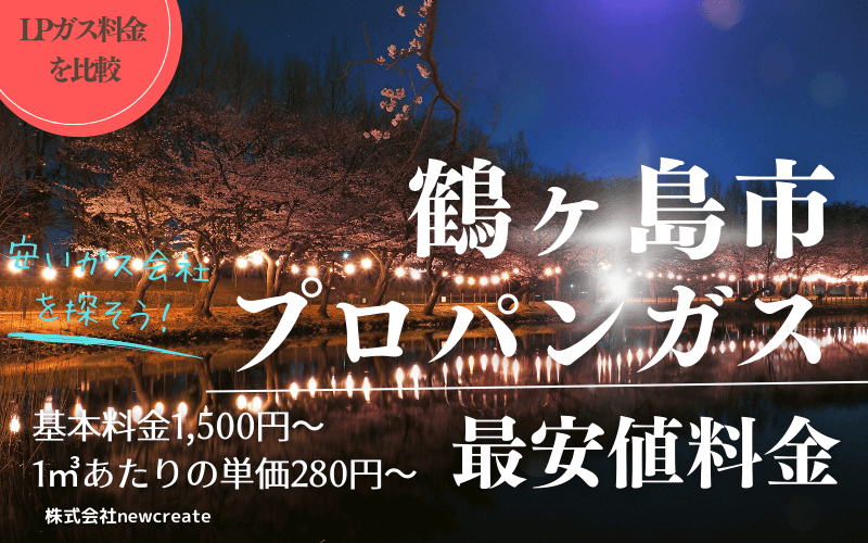 鶴ヶ島市のプロパンガス料金