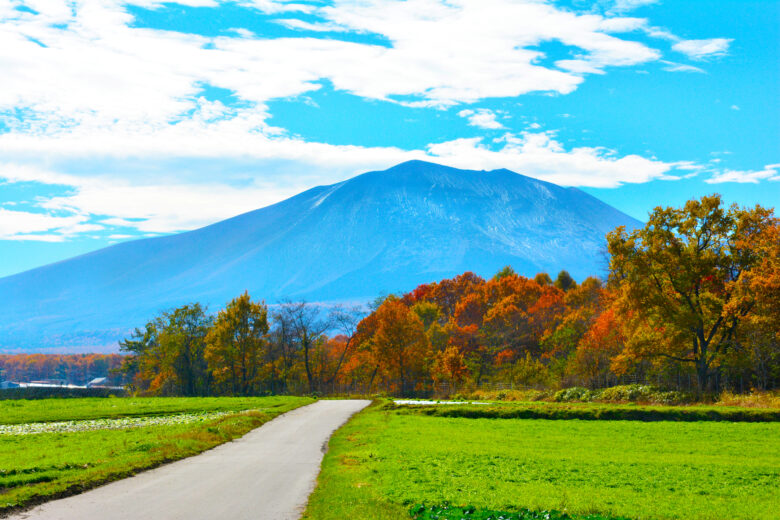 嬬恋村から望む浅間山